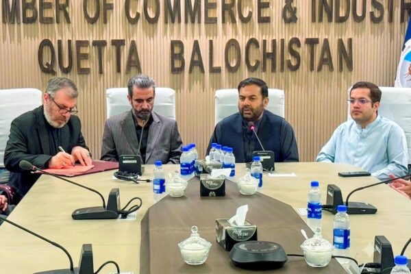 ایران کے قونصل جنرل کا کوئٹہ چیمبر آف کامرس کا دورہ، دوطرفہ تجارت میں رکاوٹیں دور کرنے پر زور
