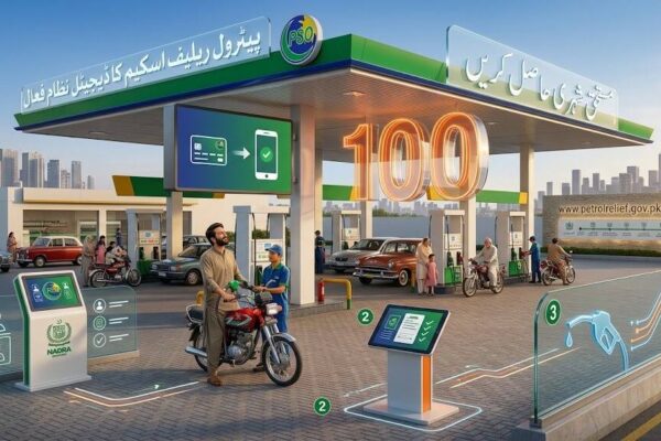 پیٹرول ریلیف اسکیم کا ڈیجیٹل نظام فعال، مستحق شہری 100 روپے فی لیٹر رعایت حاصل کرسکیں گے
